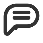 Message Full Round SVG Icon
